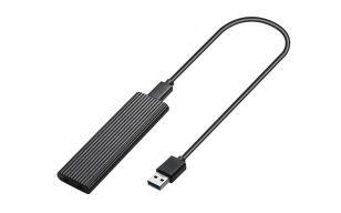 Boîtier externe M.2 - Sans disque SSD - Noir - Neuf