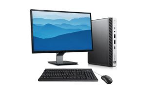 HP ProDesk 600G5 DM reconditionné + écran 24" i3 8Go 256Go SSD Windows 11
