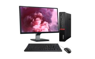 PC avec écran reconditionné Lenovo M715Q Tiny + 22" - AMD Ryzen 5 Pro - 8Go - 256Go SSD - W10