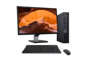 Dell OptiPlex 3070 Micro reconditionné + 22" Pentium Gold 5420T 8Go - SSD 240 Go SSD W11