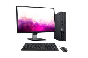 Pack Pc de bureau reconditionné pas cher - Dell OptiPlex 3070 Micro - I5 9400T - 16Go - SSD 240 Go - W11