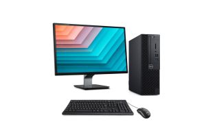 PC avec écran reconditionné Dell Optiplex 3060 SFF + 24" - Intel Core i3-8100 - 8Go - 256Go SSD - Windows 11