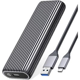 Boîtier M.2 SATA SSD externe + Disque SSD 256Go - Gris