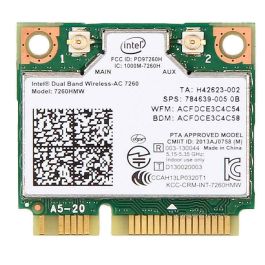 Carte WIFI Intel Dual-Band sans fil - 7260HMW