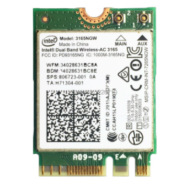 Carte WIFI Intel Wireless-AC 3165 - 3165NGW