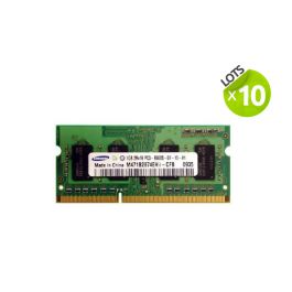 Lot de 10 barrettes RAM Samsung - SO-DIMM - 1 Go - DDR3 - PC3-8500S