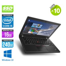 Lot de 10 Lenovo ThinkPad X270 - Windows 10