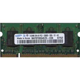 Samsung - SO-DIMM - 512 MB - DDR2 - M470T6554EZ3-CE6 - PC2 5300S - 667 Mhz