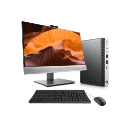 PC avec Écran HP EliteDesk 800 G1 USDT i5 19" 16Go RAM 1To SSD Windows