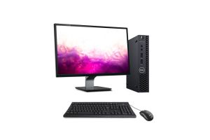 Pack Pc de bureau reconditionné pas cher - Dell OptiPlex 3070 Micro - Intel Core i5 9400T - 16Go - SSD 240 Go - W11