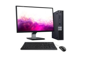PC avec écran reconditionné - Dell Optiplex 7060 Micro + 22" - i5 - 16Go - 512Go SSD - Win 11