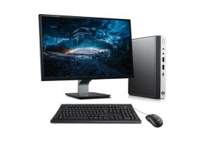 PC avec écran 22" reconditionné HP EliteDesk 800 G3 DM - i5 - 16Go - 512Go SSD - W10