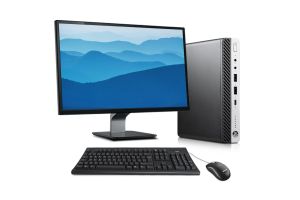 HP ProDesk 600G5 DM reconditionné + écran 24" i3 16Go 256Go SSD Windows 11