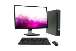 HP EliteDesk 800 G2 USDT + Ecran 23'' - i5 - 16Go - SSD 500Go - Windows 10