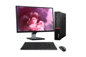 PC avec écran reconditionné Lenovo M715Q Tiny + 22" - AMD Ryzen 5 Pro - 8Go - 256Go SSD - W10