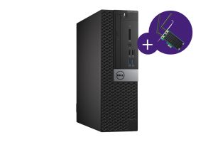 PC Bureau reconditionné Dell 5050 SFF + carte WiFI PCI Express - i5 - 16Go - 256Go SSD - W10