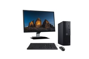 Pack PC bureau reconditionné Dell Optiplex 3070 SFF + Écran 22" - Intel Pentium Gold G5420 - 8Go - SSD 240Go - Windows 11