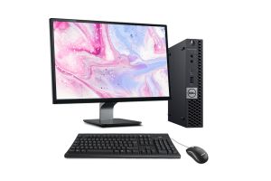 PC avec écran reconditionné Dell Optiplex 5060 Micro + 22" - I5-8500T - 16Go - 512Go SSD - Windows 11