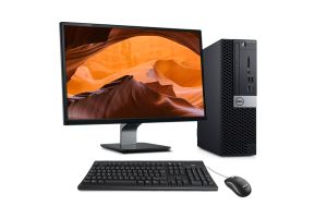 PC avec écran reconditionné Dell Optiplex 7060 SFF + 22" - i3 - 8Go - 256Go SSD - W11