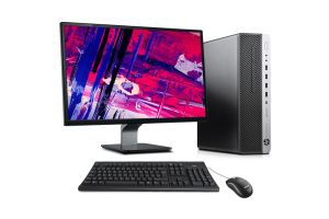 Pack PC avec écran reconditionné - HP EliteDesk 800 G4 SFF + 23" - i5 - 16Go DDR4 - 256Go SSD - Windows 11
