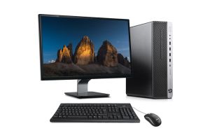 Pack PC avec écran reconditionné - HP EliteDesk 800 G4 SFF + 22" - i5 - 16Go DDR4 - 256Go SSD - Windows 11
