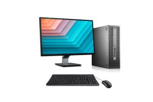PC avec écran reconditionné HP EliteDesk 800 G2 SFF + 24" - i5 - 16Go - 512Go SSD - Windows 10