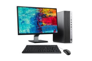 PC avec écran reconditionné - HP EliteDesk 800 G5 SFF + 22" - i3 - 16Go DDR4 - 256Go SSD - Windows 11