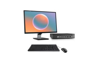 Pack PC bureau reconditionné - HP ProDesk 600 G2 DM - i5-6500T - 8Go DDR4 - 500Go SSD - Windows 10 - Ecran 22