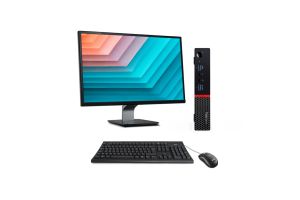 Pack PC bureau reconditionné Lenovo ThinkCentre M700 Tiny + Écran 22" - I5-6500T - 8Go RAM DDR4 - 240 Go SSD - Windows 10