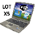 LOT DE 5 DELL LATITUDE D610 PM Centrino 1,73 Ghz / 1024Mo / 40Go / 14,1" TFT / DVD - Grav CD / Gigalan + WIFI / Win XPPro 