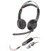 HP Micro-casque Poly Blackwire 5220 stéréo USB-C + connexion 3,5 mm + adaptateur USB-C/A