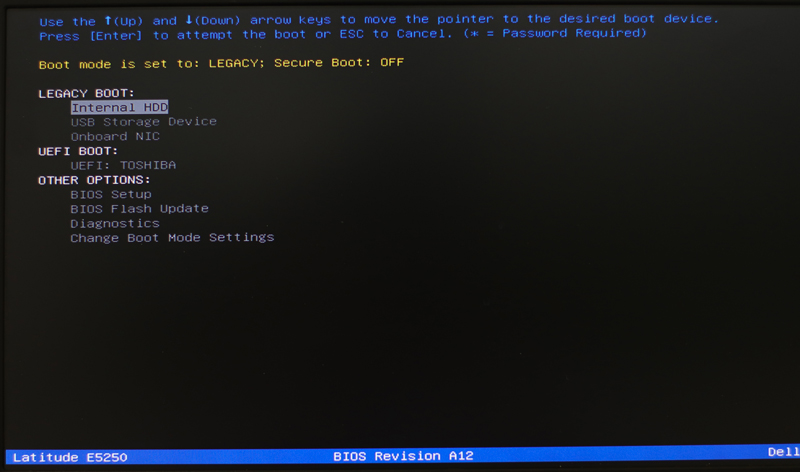 BIOS clé bootable